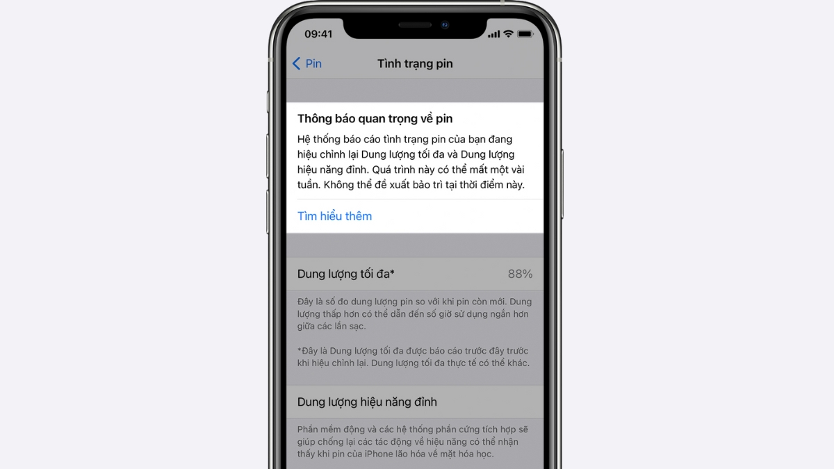 Đang hiệu chỉnh lại pin