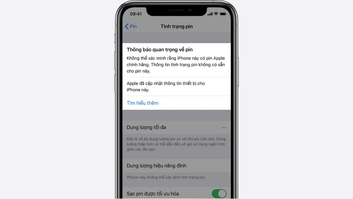 Kh&ocirc;ng thể x&aacute;c minh pin
