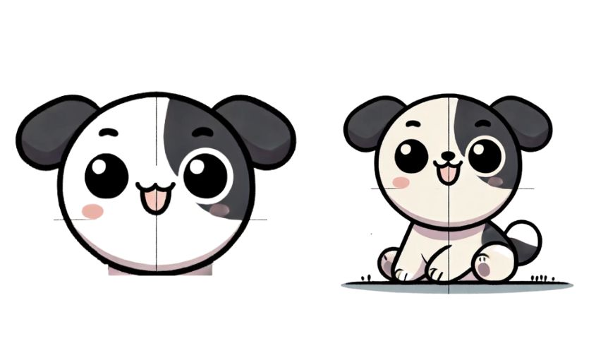 Cách vẽ con chó dễ thương nhất