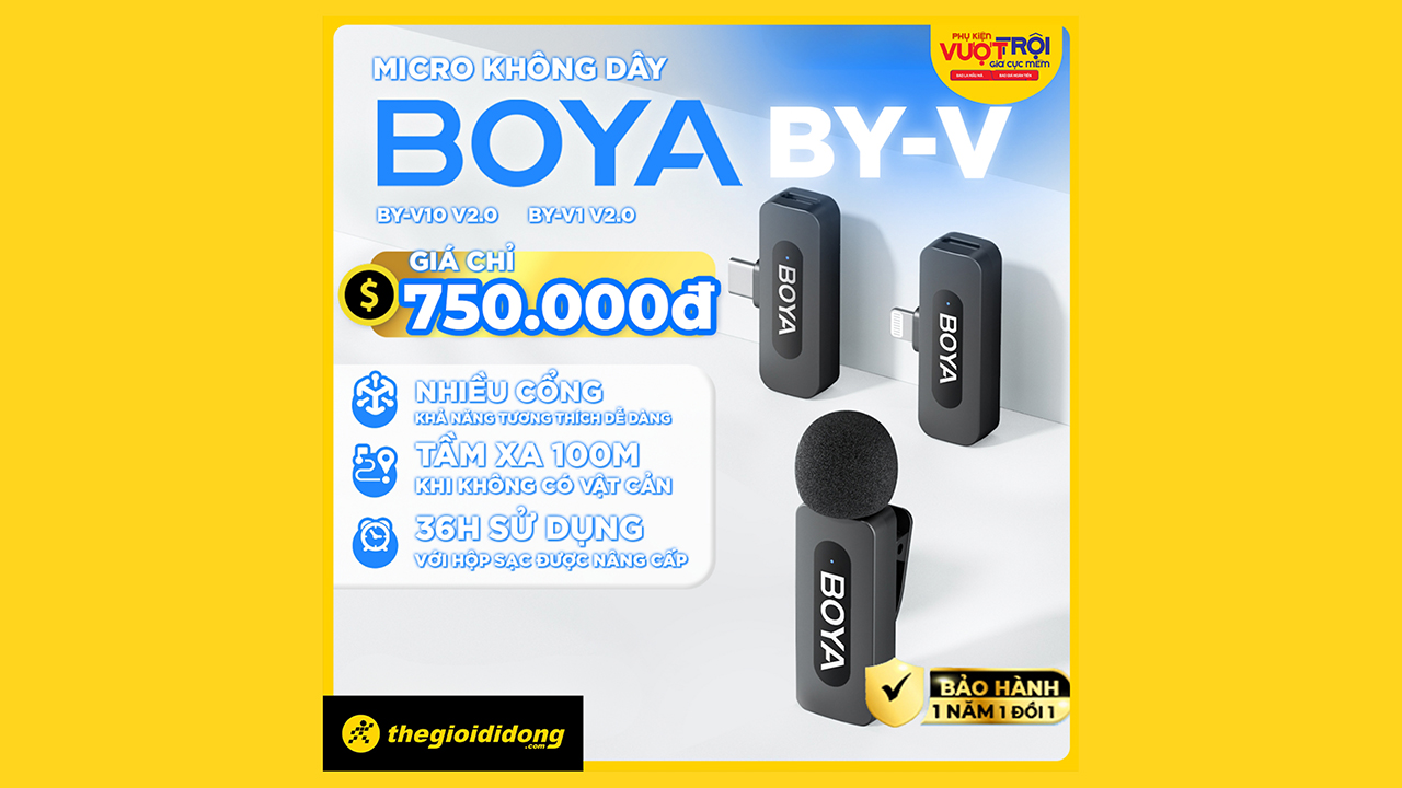 Micro Không Dây Boya Thu Âm Giá Sốc Chỉ Từ 750K Micro Không Dây Boya Thu Âm Giá Sốc Chỉ Từ 750K