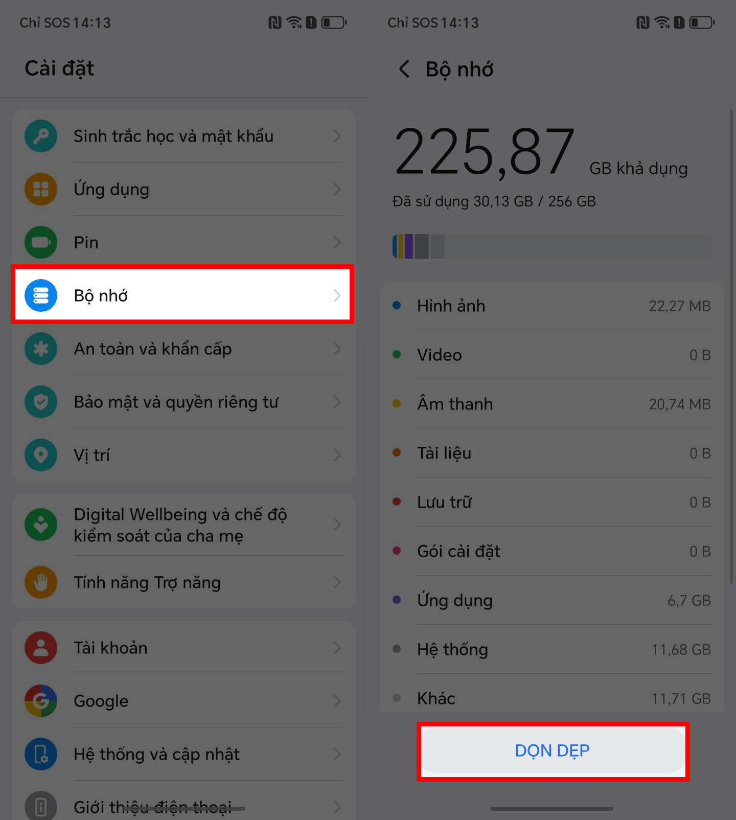 Cách dọn dẹp bộ nhớ trên HONOR X6c Cách dọn dẹp bộ nhớ trên HONOR X6c