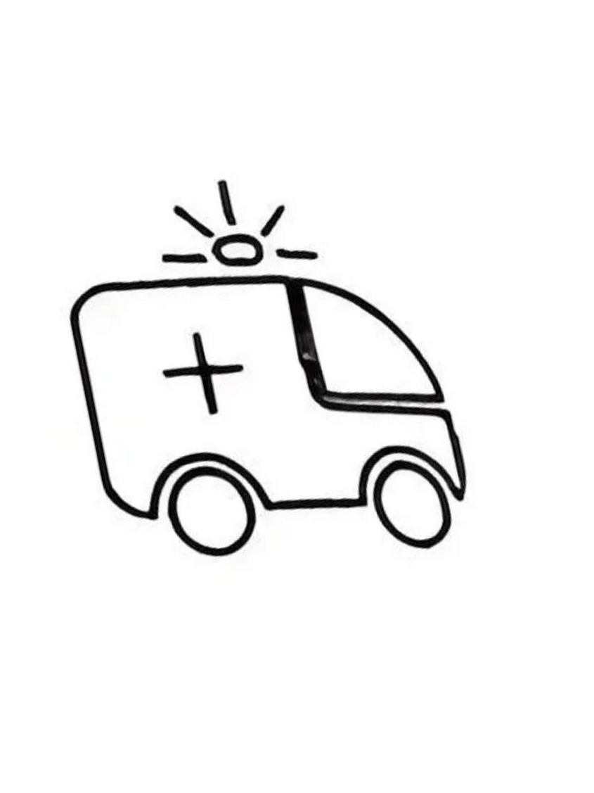 Tranh tô màu xe cứu thương - 18