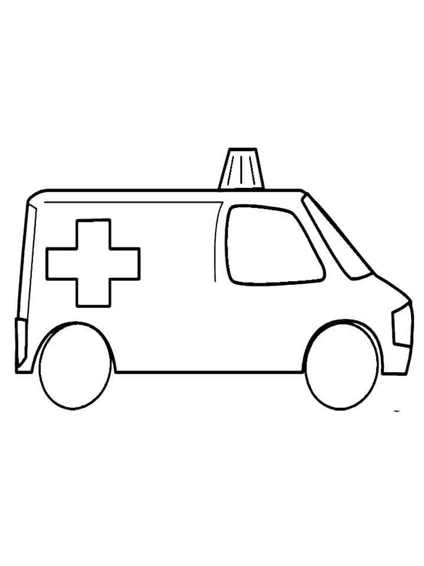 Tranh tô màu xe cứu thương - 35