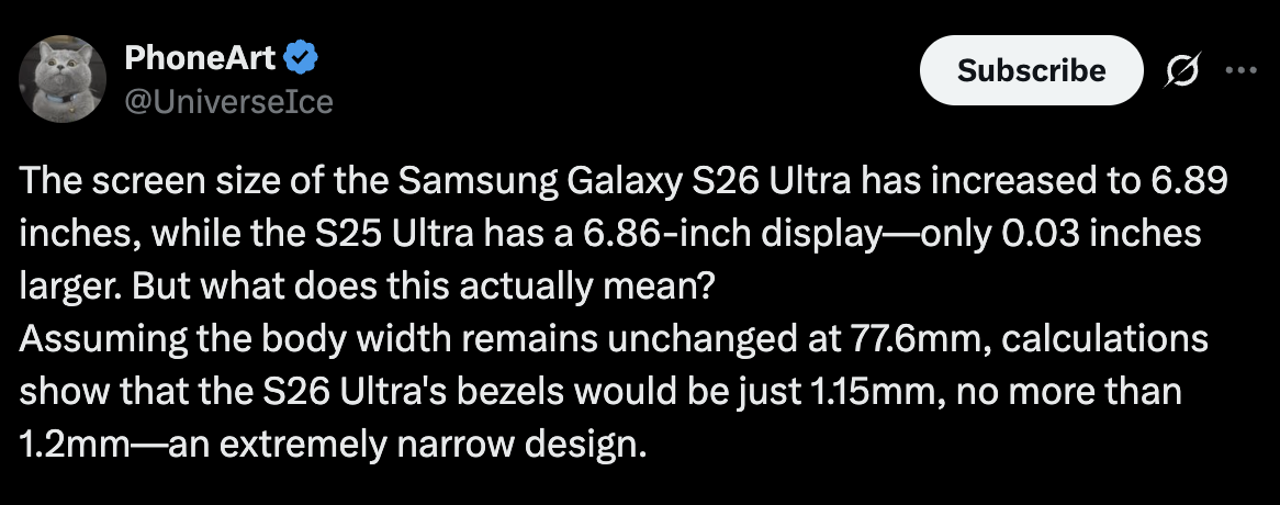 Galaxy S26 Ultra Galaxy S26 Ultra