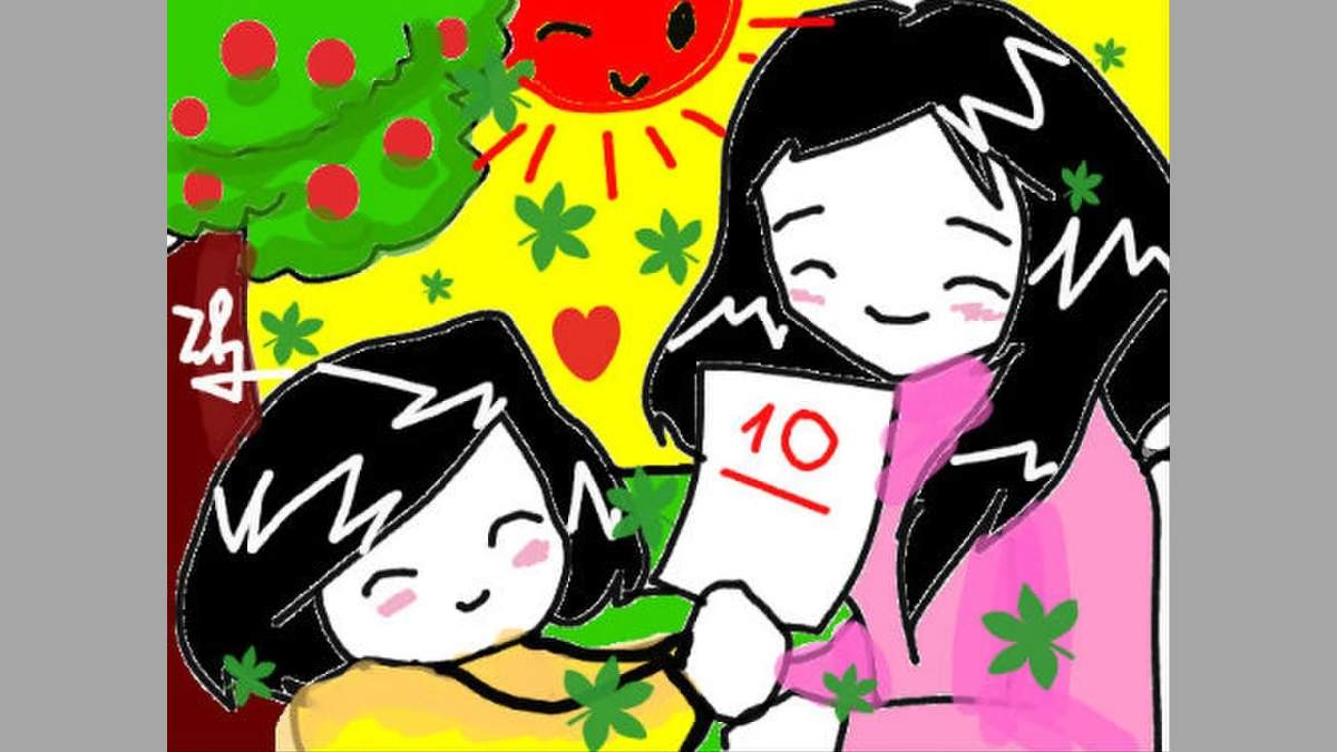 Ý tưởng 11: Vẽ tranh 20/10 tặng mẹ, bà