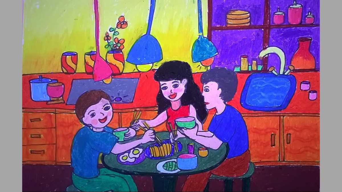 Ý tưởng 18: Vẽ tranh 20/10 tặng mẹ, bà