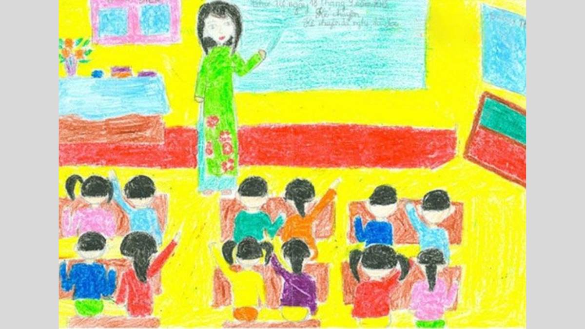 Vẽ tranh nhân dịp 20/11 là món quà nhỏ thể hiện tình cảm dành cho thầy cô