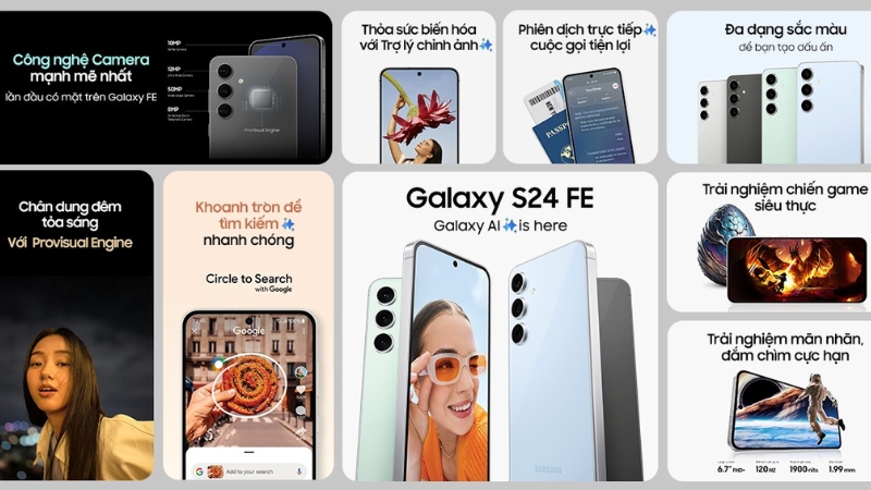 Samsung Galaxy S24 FE dùng chip Exynos 2400e Samsung Galaxy S24 FE dùng chip Exynos 2400e