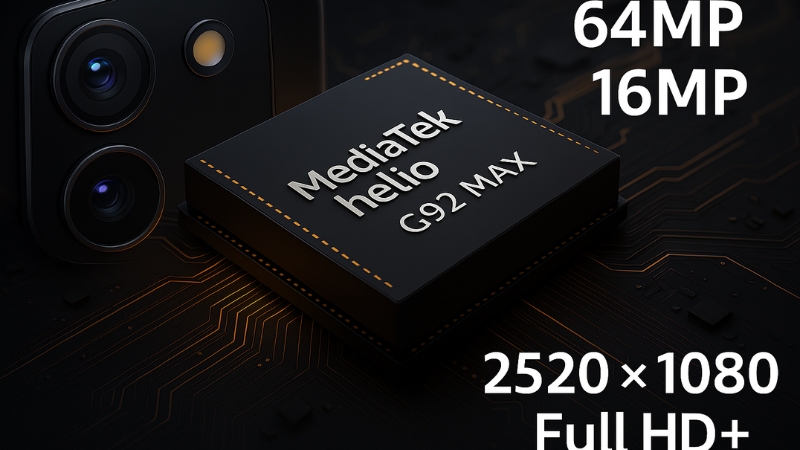 MediaTek Helio G92 Max hỗ trợ camera đơn l&ecirc;n đến 64MP