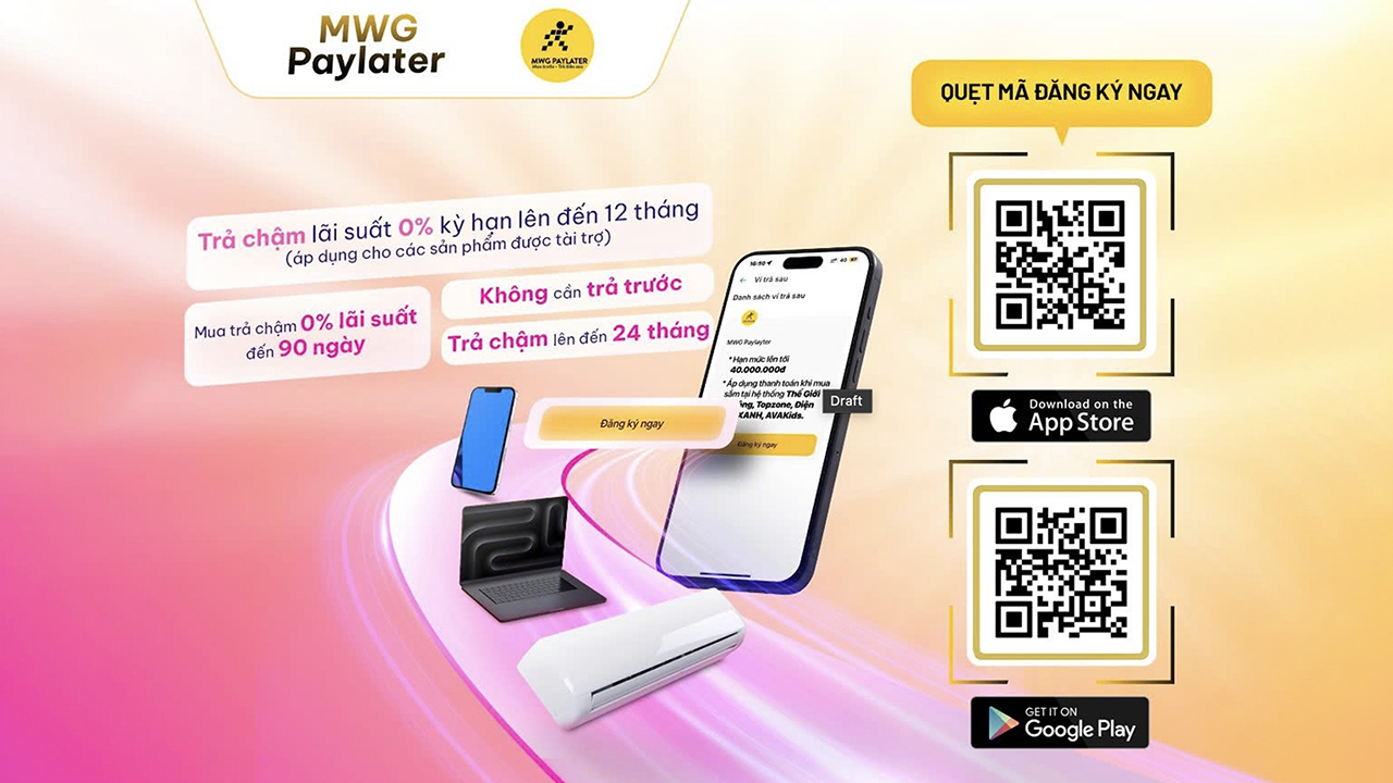 Tgdđ + Cake By Vpbank Cung Cấp Dịch Vụ Trả Sau Mwg Paylater: Hạn Mức Đến 40 Triệu, Ưu Đãi 0% Tgdđ + Cake By Vpbank Cung Cấp Dịch Vụ Trả Sau Mwg Paylater: Hạn Mức Đến 40 Triệu, Ưu Đãi 0%