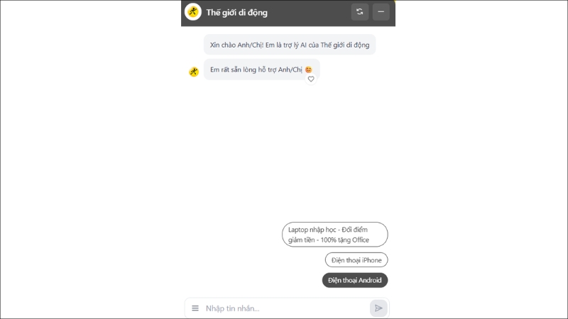 Chatbot chăm s&oacute;c kh&aacute;ch h&agrave;ng