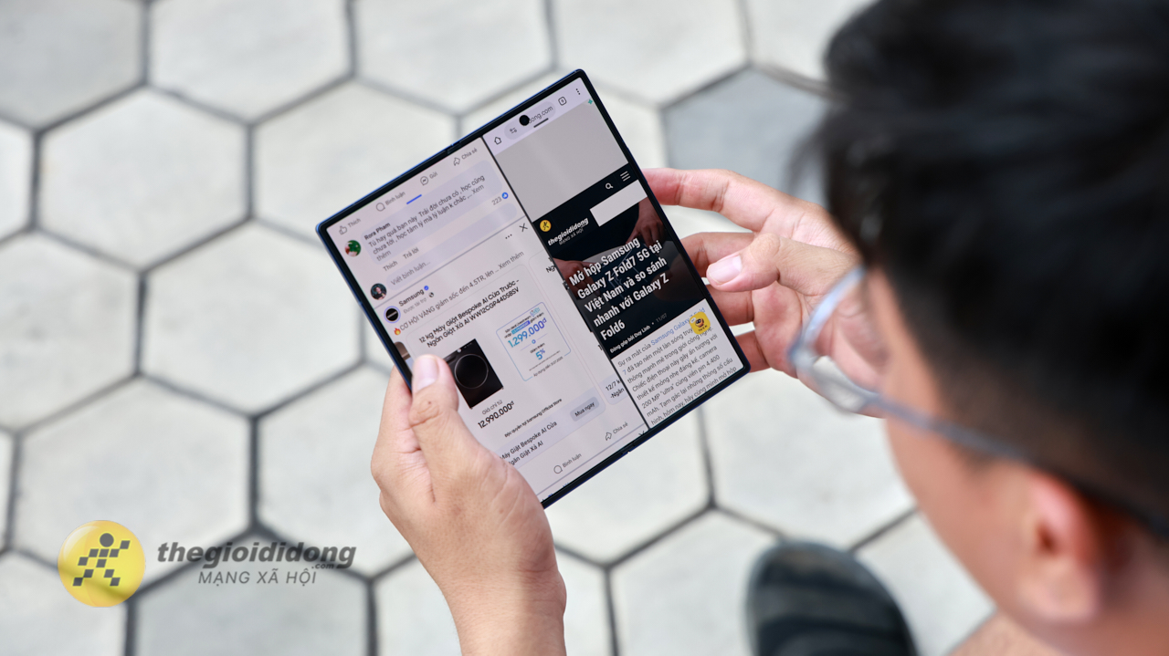 Cách chia đôi màn hình trên Galaxy Z Fold7