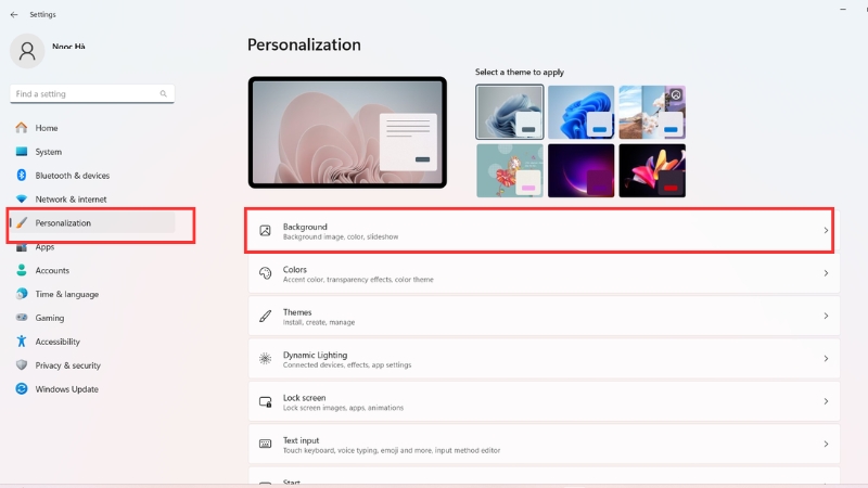 T&ugrave;y chỉnh giao diện v&agrave; thiết lập c&aacute; nh&acirc;n h&oacute;a