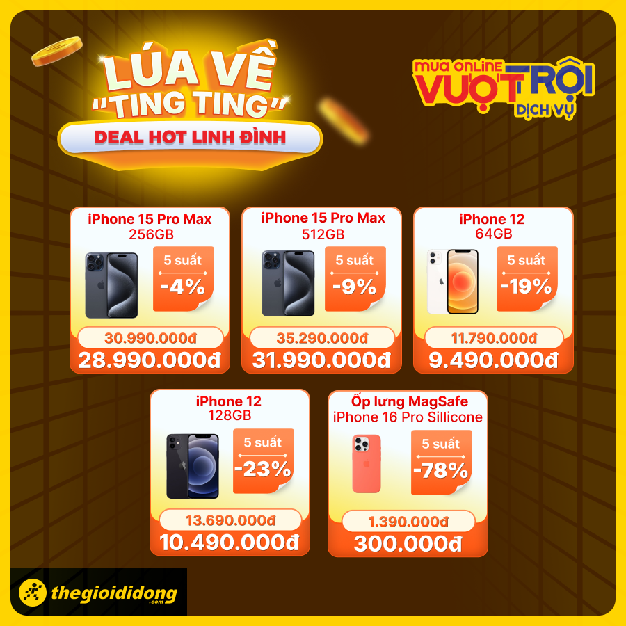 Lúa Về Ting Ting - Deal Hot Tới Đỉnh: Duy Nhất 25/07, Chốt Đơn Ngay Nhiều Sản Phẩm Công Nghệ Giá Sốc Lúa Về Ting Ting - Deal Hot Tới Đỉnh: Duy Nhất 25/07, Chốt Đơn Ngay Nhiều Sản Phẩm Công Nghệ Giá Sốc