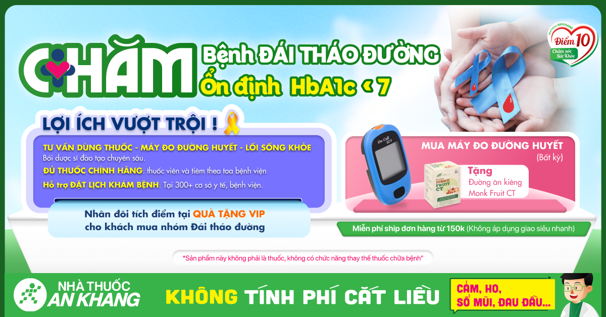 Chăm bệnh đái tháo đường - ổn định HbA1c dưới 7