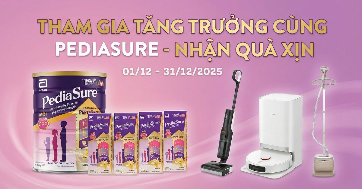 Tham gia đánh giá tăng trưởng miễn phí cùng PediaSure