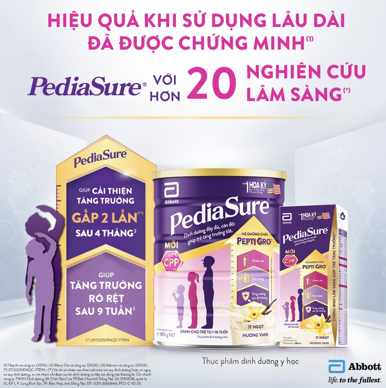 Hiệu quả khi sử dụng PediaSure