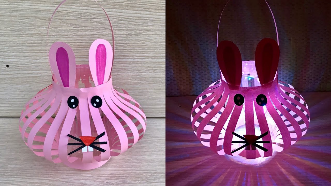 Hướng dẫn làm lồng đèn từ chai nhựa