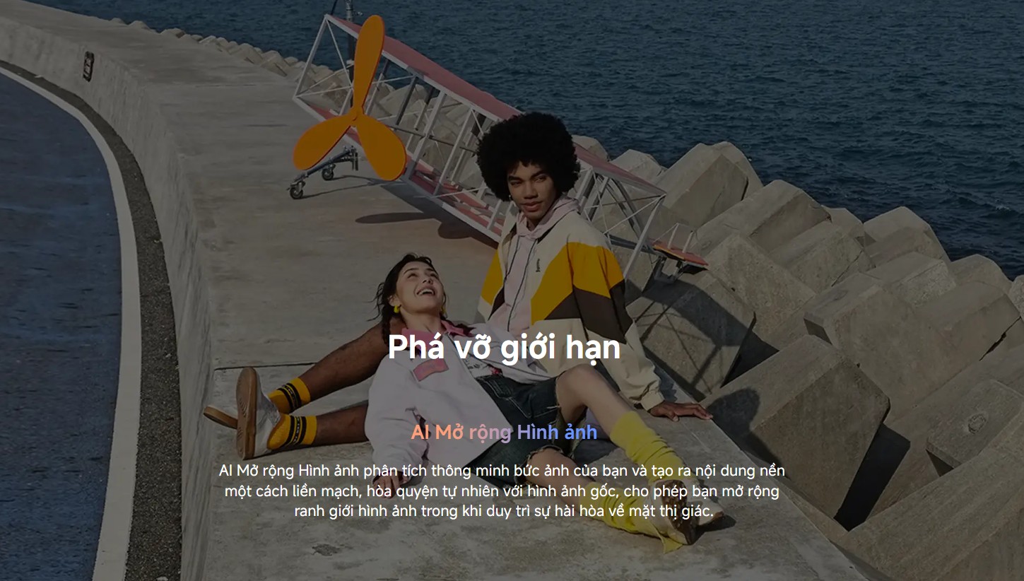 AI mở rộng h&igrave;nh ảnh