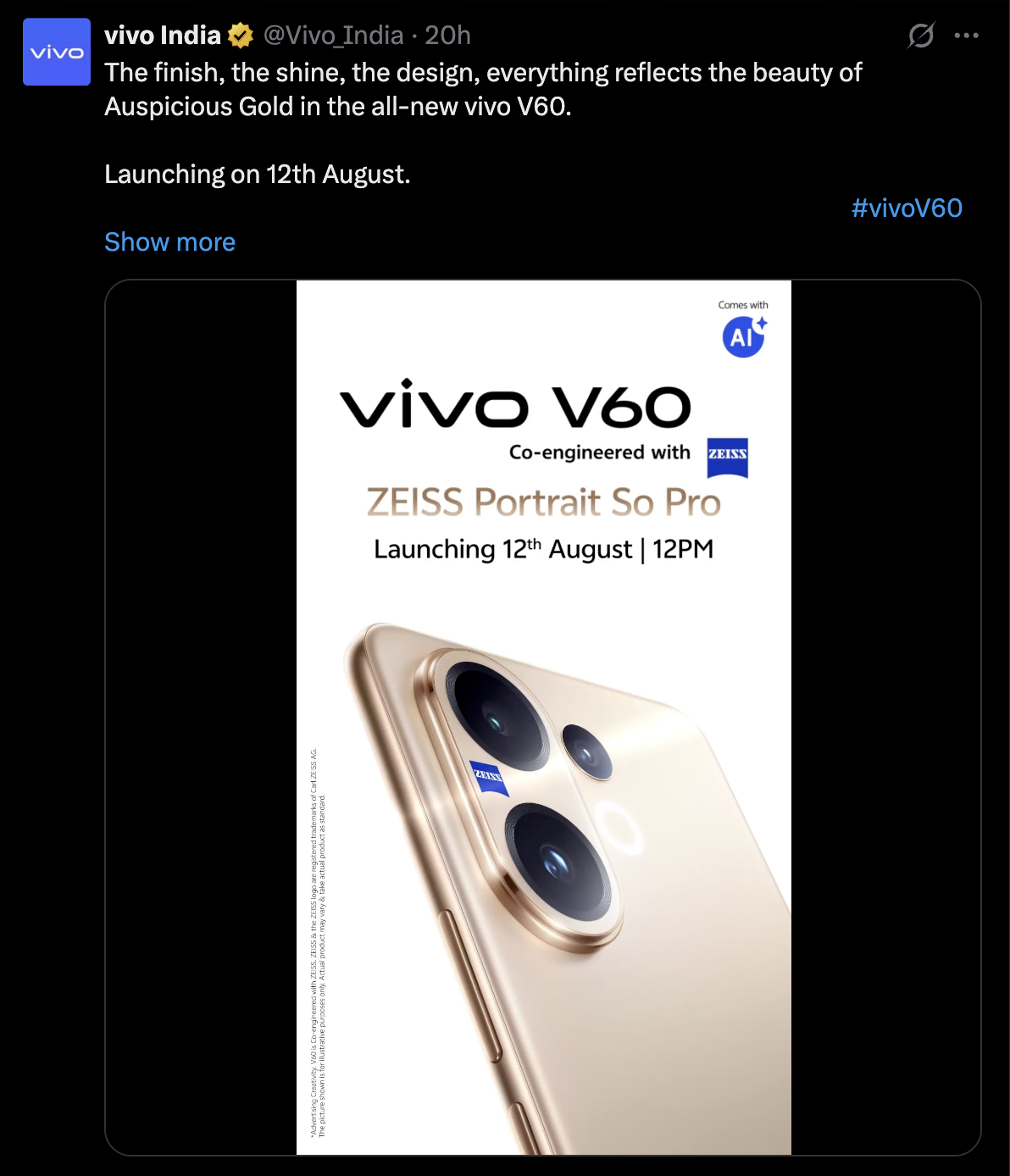 Vivo V60 Vivo V60