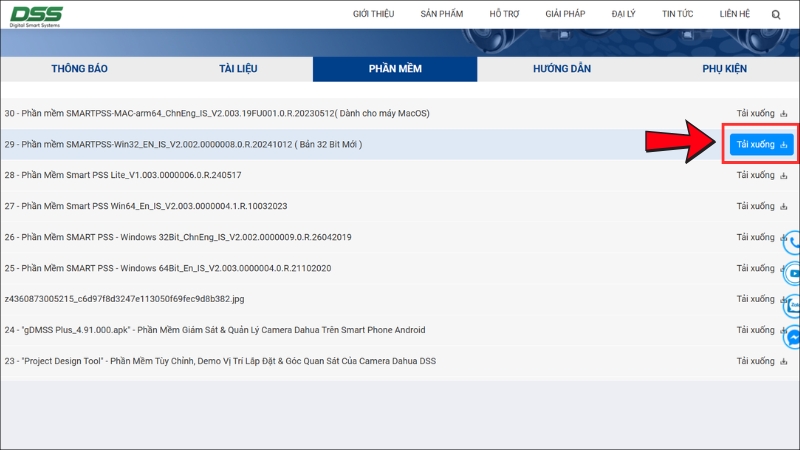 Tải phần mềm Smart PSS về m&aacute;y t&iacute;nh