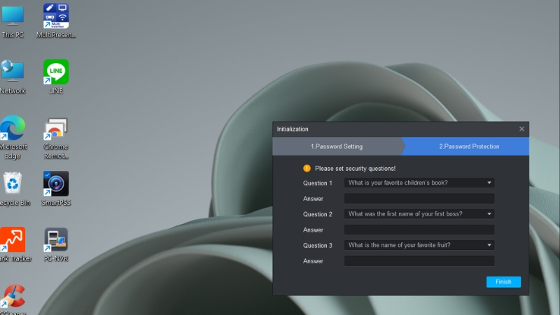 Thiết lập c&aacute;c c&acirc;u trả lời để lấy lại mật khẩu khi qu&ecirc;n mật khẩu