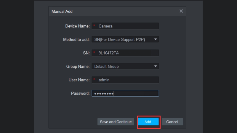 Điền th&ocirc;ng tin thiết bị