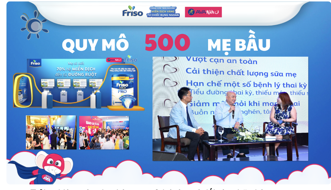 Hội thảo tiền sản Friso 15/11 với quy mô 500 mẹ bầu