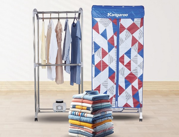 Tủ sấy quần áo Kangaroo 15 kg KG310 sở hưu công nghệ sấy PTC tiết kiệm điện đến 30%, làm nóng nhanh rồi tự giảm công suất để duy trì nhiệt ổn định