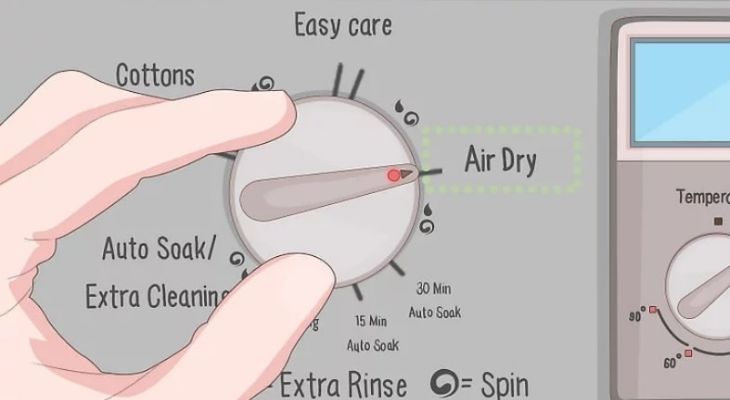 Điều chỉnh chế độ sấy phù hợp khi sấy giày bằng máy sấy quần áo