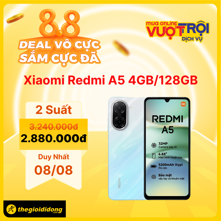 Deal Vô Cực - Sắm Cực Đã: Siêu Sale 8/8 Hàng Loạt Sản Phẩm Công Nghệ Giảm Sập Sàn Tgdđ Deal Vô Cực - Sắm Cực Đã: Siêu Sale 8/8 Hàng Loạt Sản Phẩm Công Nghệ Giảm Sập Sàn Tgdđ