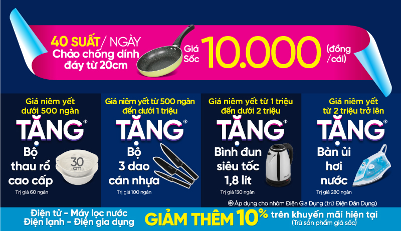 CONCERT GIA DỤNG - SĂN SALE CHỐT DEAL: MUA SẮM HẾT Ý, RINH QUÀ CỰC PHẨM