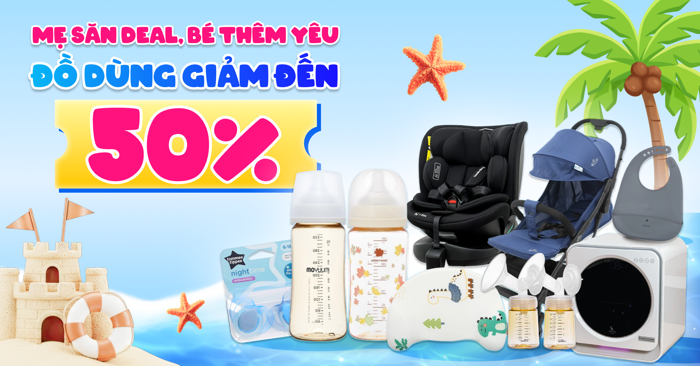 Đồ dùng giảm đến 50% tại AVAKids