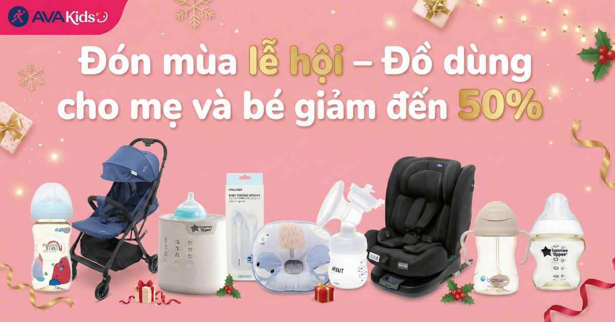 Đồ dùng mẹ và bé giảm đến 50%
