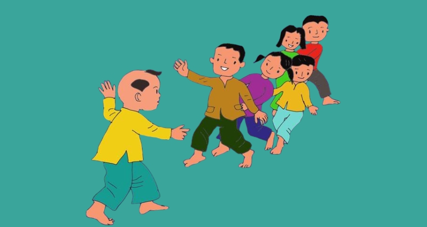 Hình minh hoạ trò chơi rồng rắn lên mây