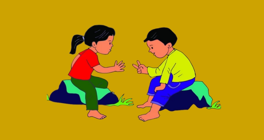 Hình minh hoạ trò chơi oẳn tù tì