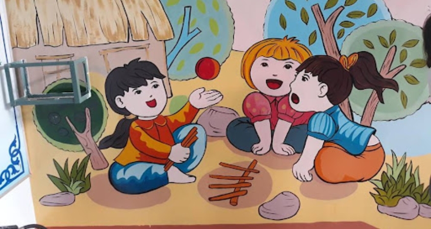 Hình minh họa trò chơi banh đũa