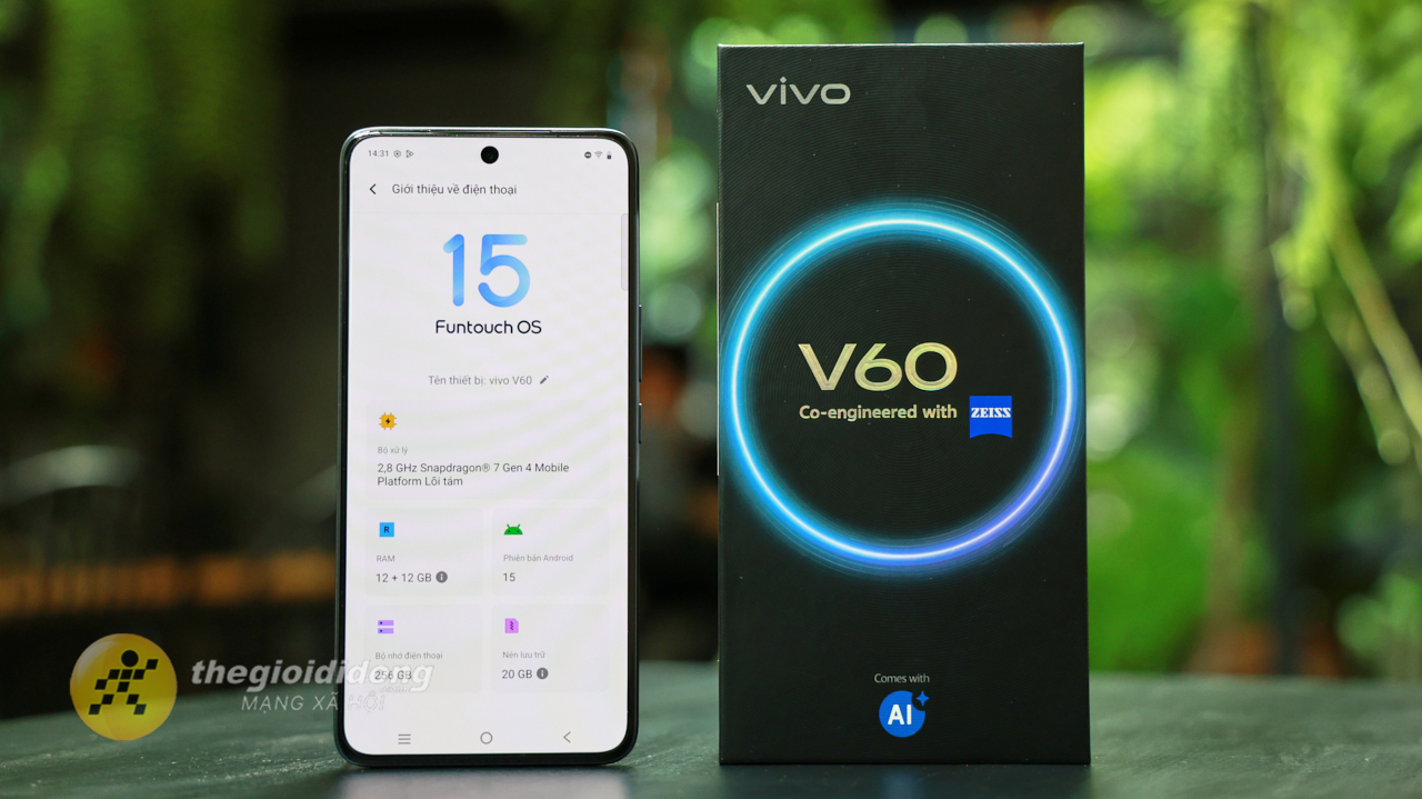 Trên Tay Vivo V60: Thiết Kế Đẹp, Camera Ai, Snapdragon 7 Gen 4 Trên Tay Vivo V60: Thiết Kế Đẹp, Camera Ai, Snapdragon 7 Gen 4