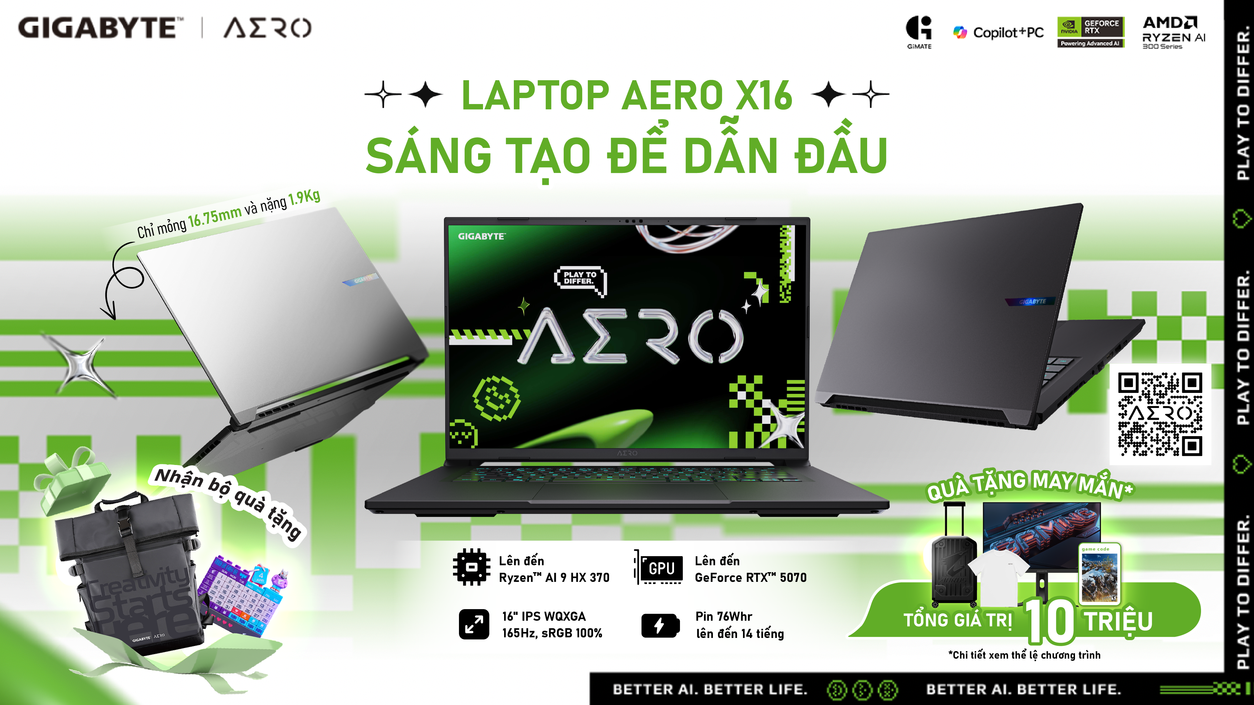 100% Nhận Quà Cực Chất Khi Mua Laptop Gigabyte Aero X16, May Mắn Có Thể Trúng Màn Hình Trị Giá 6.99 Triệu 100% Nhận Quà Cực Chất Khi Mua Laptop Gigabyte Aero X16, May Mắn Có Thể Trúng Màn Hình Trị Giá 6.99 Triệu