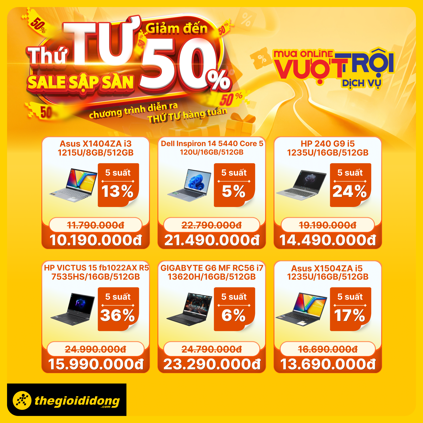 Cực Hot: Mời Đoàn Mình Di Chuyển Vào Trang Tgdđ Săn Deal Thứ 4 – Sale Sập Sàn Tới 50%! Cực Hot: Mời Đoàn Mình Di Chuyển Vào Trang Tgdđ Săn Deal Thứ 4 – Sale Sập Sàn Tới 50%!