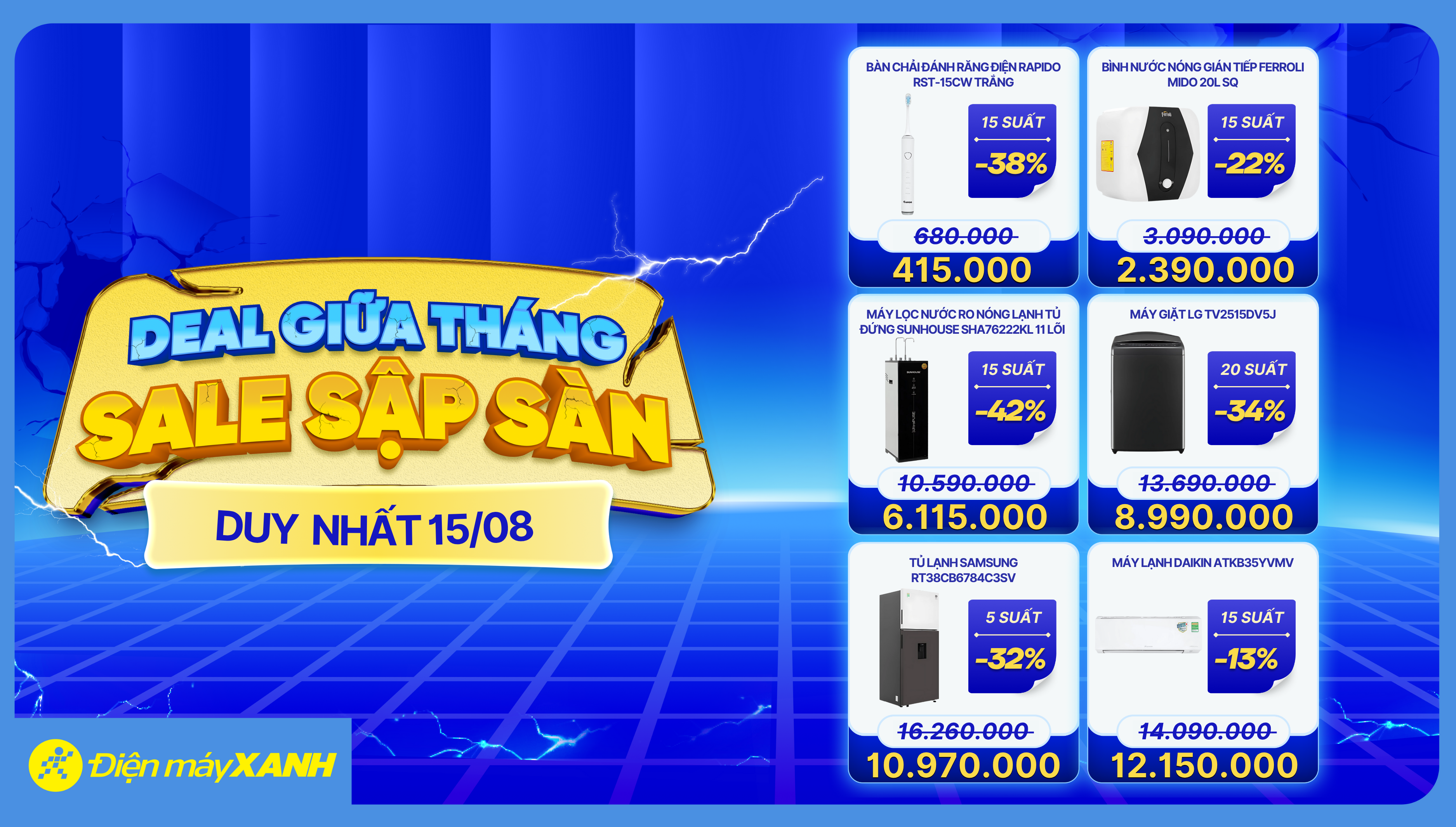 DEAL GIỮA THÁNG - SALE SẬP SÀN