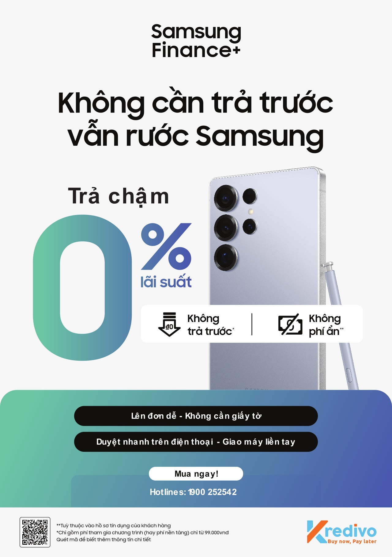 Samsung Finance+: Sở hữu Galaxy Z Flip7/Fold7 với ưu đ&atilde;i độc quyền, trả chậm 18 th&aacute;ng, giảm ngay 1 triệu, l&atilde;i suất 0%