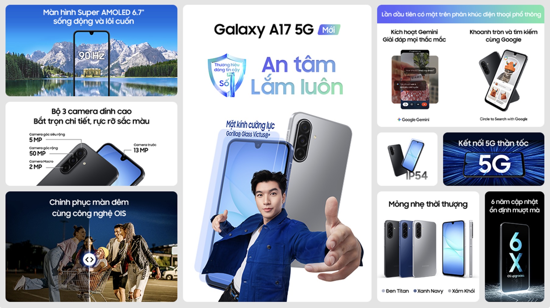 Hotsale Mở Bán Galaxy A17 5G, Trả Chậm 0%, Trả Trước Từ 0Đ, Tặng Pmh 200K Mua Phụ Kiện Samsung Hotsale Mở Bán Galaxy A17 5G, Trả Chậm 0%, Trả Trước Từ 0Đ, Tặng Pmh 200K Mua Phụ Kiện Samsung