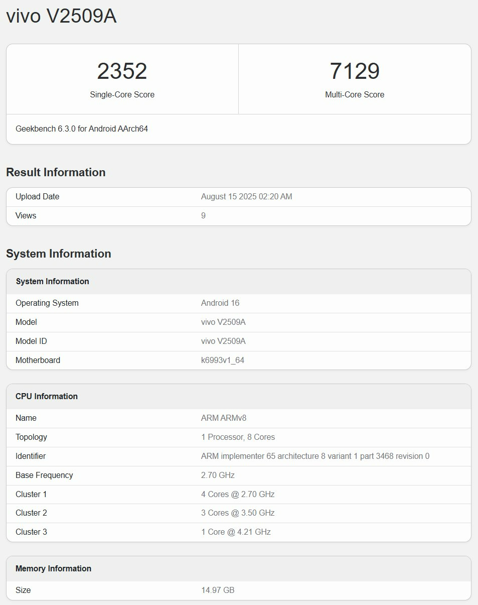 Vivo X300 Series Vivo X300 Series