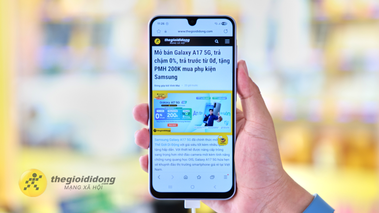 Trên Tay Samsung Galaxy A17 5G: Chip Exynos 1330, Camera 50Mp Có Ois Trên Tay Samsung Galaxy A17 5G: Chip Exynos 1330, Camera 50Mp Có Ois