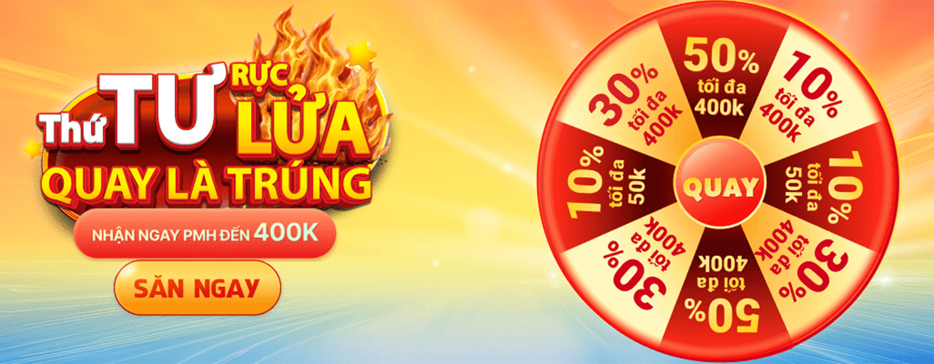 V&ograve;ng quay may mắn tr&uacute;ng phiếu mua h&agrave;ng