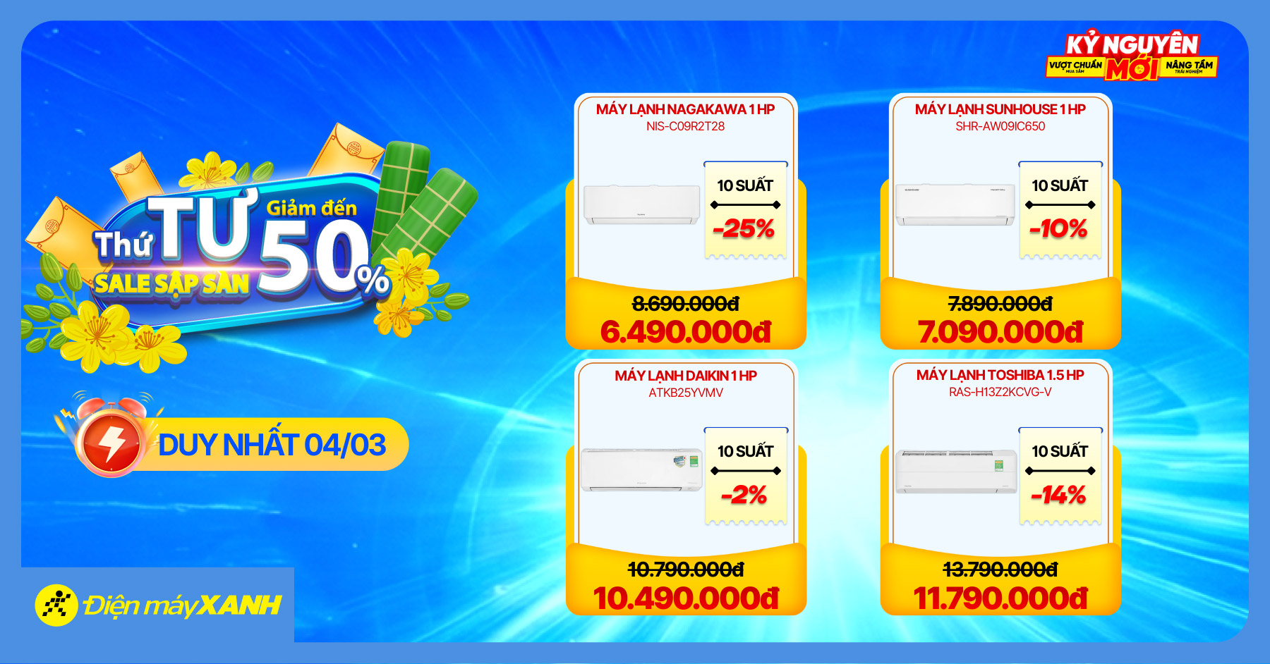 Thứ 4 Sale Sập s&agrave;n - giảm đến 50% 