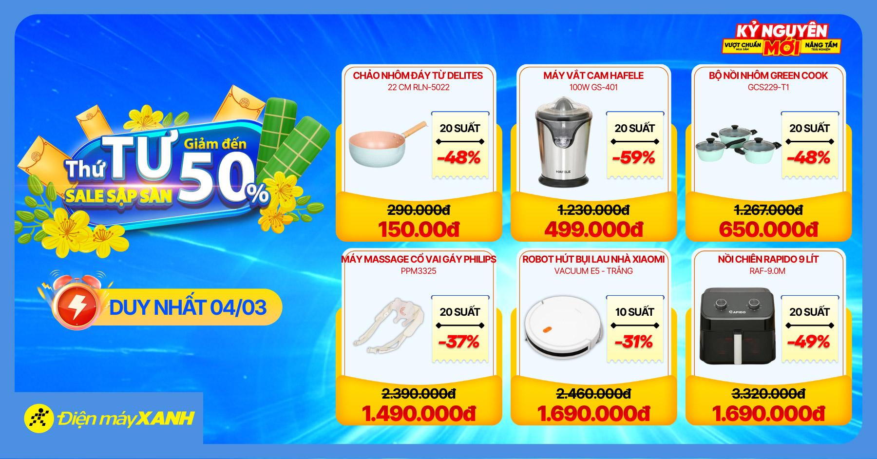 Thứ 4 Sale Sập s&agrave;n - giảm đến 50% 