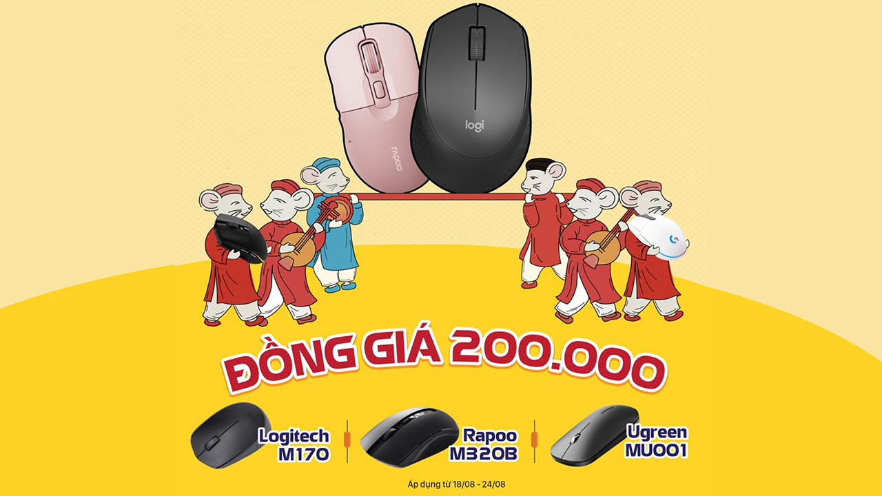 Đồng Giảm Ngay 20% Cho Hàng Loạt Chuột Máy Tính Đồng Giảm Ngay 20% Cho Hàng Loạt Chuột Máy Tính