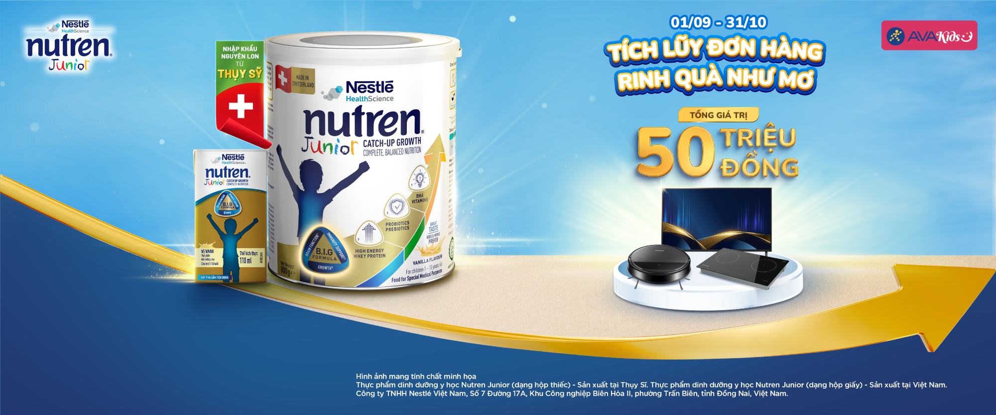 Tích luỹ hoá đơn sữa Nutren